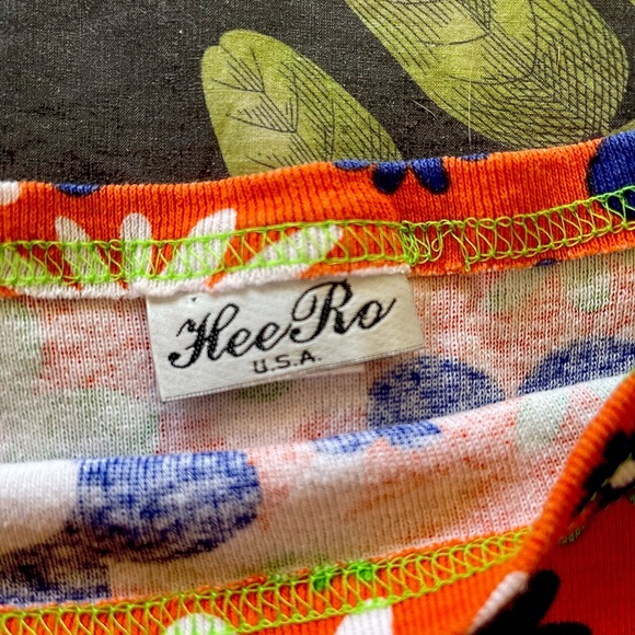 90s Grunge Flower Power Mini Babydoll Dress size XS MINT CONDITION - Picture 7 of 9